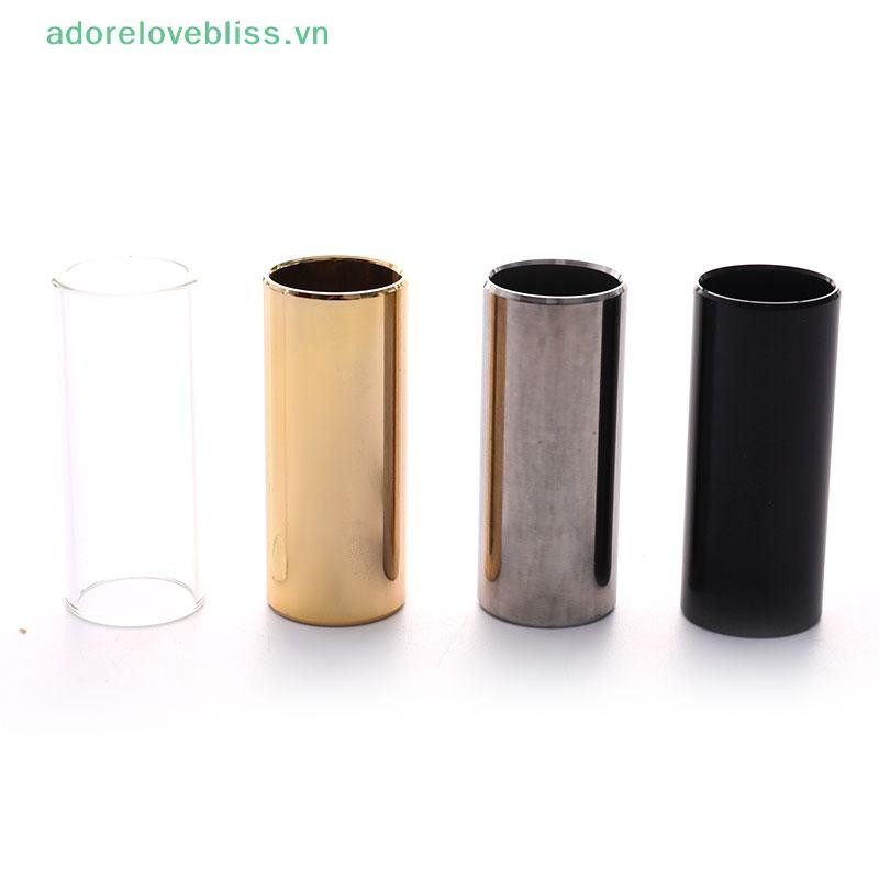 Thêm Thanh trượt đàn Guitar 60MM bằng thép không gỉ Kim loại / Kính trượt ngón tay cho đàn Ukulele BSS