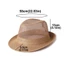 Mũ Fedora YRBWD, Mũ Jazz Panama khô nhanh, Mũ rơm thoáng khí thời trang Unisex