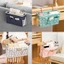 Exhila Dung Tích Lớn Túi Bảo Quản Cho Sách Và Điều Khiển Từ Xa Vải Lanh Cotton Đầu Giường Bỏ Túi Người Tổ Chức Ký Túc Xá Sinh Viên Accessor