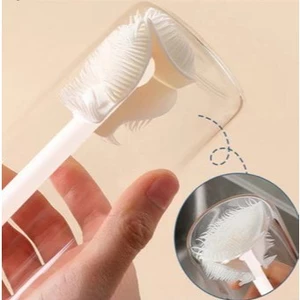 Cọ Rửa Bình Sữa Rửa Bình Nước Rửa Cốc Silicon Lông Mềm Gập 90 Độ Cán Dài Đa Năng Tiện Lợi ALINE