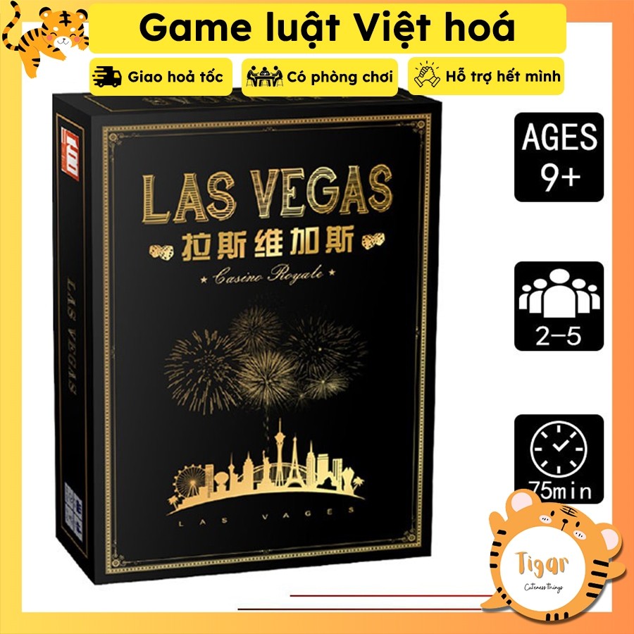 Boardgame Las Vegas Casino Game sòng bài hay kèm luật Việt Tigar