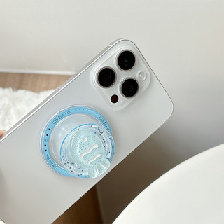 Đồng Bằng 3d Màu Cá Tròn Từ Tính Giá Đỡ Điện Thoại Cho IPhone 16 15 14 13 12 Pro Max 14 Plus Có Thể Gập Lại Pop Ring Grip Co Giãn Để Bàn Đứng P3
