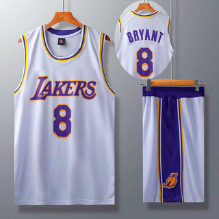 Lakers No. 8 Kobe Jersey Vest Summer Children's Boys and Girls Junior High School and Elementary School Students Competition Training Basketball Wear Suit AtP9