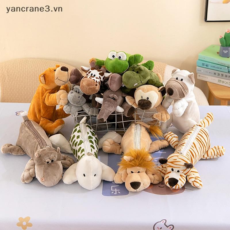{Yan3} Hộp đựng bút sang trọng hình con voi sư tử hoạt hình cho mùa đi học dành cho trẻ em Đồ dùng sức chứa lớn Túi đựng văn phòng phẩm dành cho quà tặng trẻ em {yancrane3.vn}