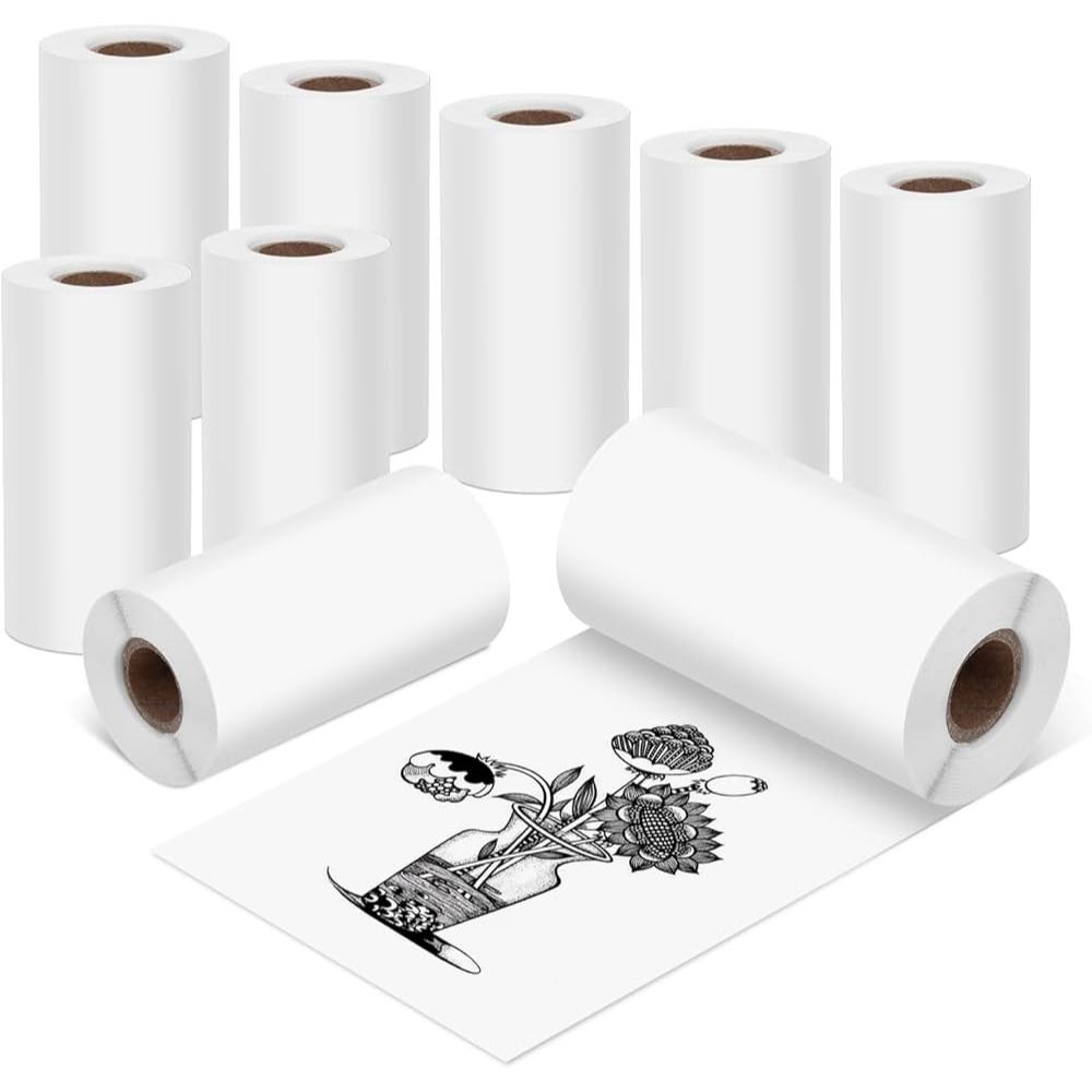 Cuộn giấy decal dán cho L8, lưu mực 2 năm