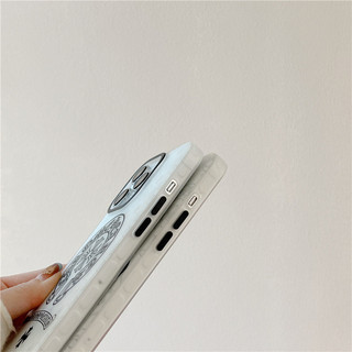 Ốp điện thoại chống sốc in laser mờ cho iPhone 16 15 14 13 11 12 Pro Max in hình cối xay gió cung điện