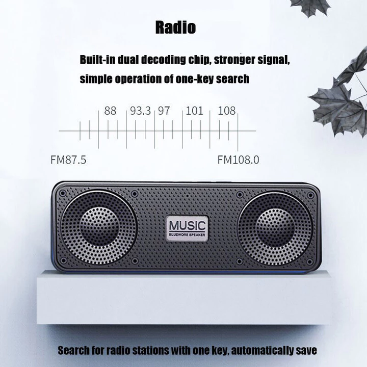 Hifi 3D BASS Loa Bluetooth Loa không dây Loa BASS âm thanh nổi 9D di động Loa siêu trầm HiFi Soundbar Loa âm thanh không dây Loa ngoài trời lớn – 4