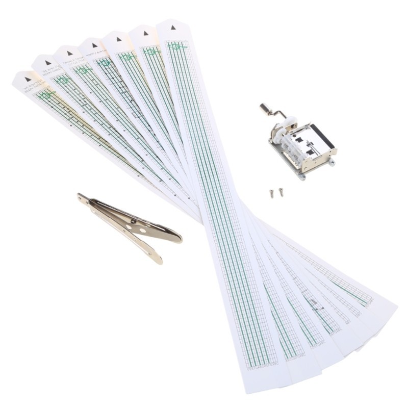 Cinna 15 Note DIY Tune Hand Crank Mechanical Music Box Movement Hole Puncher Hoàn hảo cho người mới bắt đầu Bộ dụng cụ hộp nhạc
