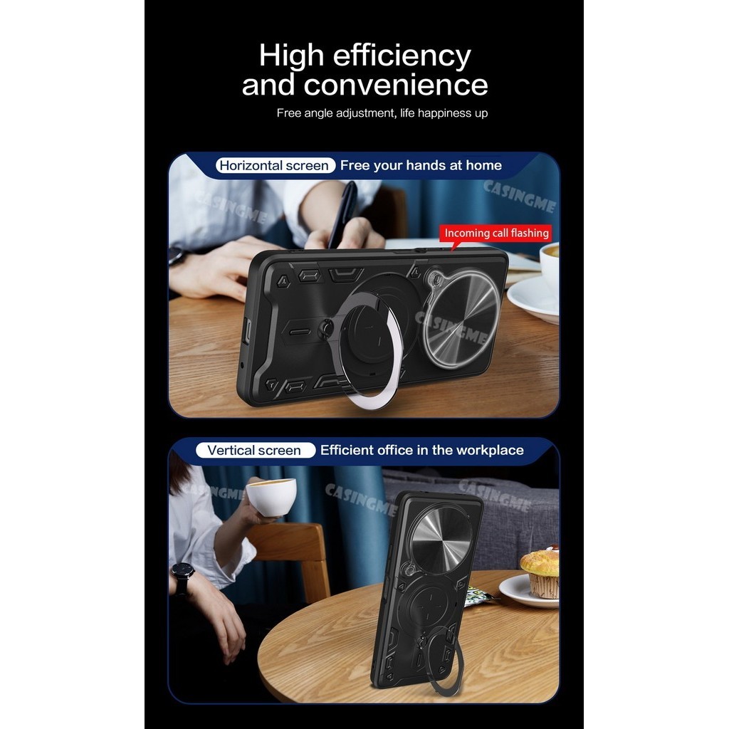 Redmi A3 2024 Giáp Chống Sốc Đẩy Kéo Camera Bảo Vệ Dành Cho Redmi A3 A2 A1 RedmiA3 A 1 2 3 + Plus 4G 5G 2024 Ốp Lưng Xe Ô Tô Vỏ Vòng Từ Tính Ốp Lưng Vỏ Điện Thoại