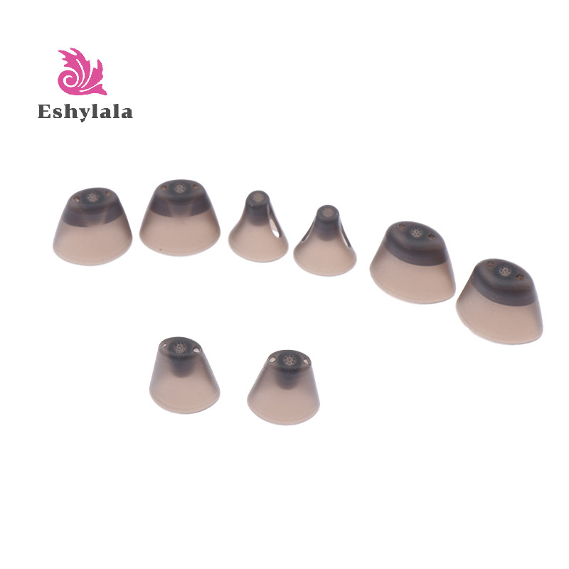 1 Cặp Đầu Tai Thay Thế Mềm Nút Silicon Đen Cho Máy Trợ Thính XS/S/M/L