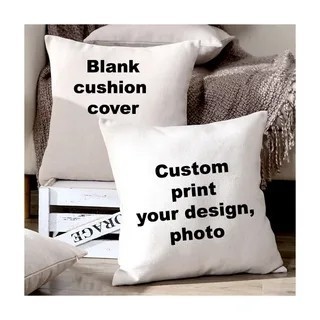 Vỏ gối DIY hai mặt chất lượng cao, hình và kích thước tùy chỉnh, hình chữ nhật/vuông