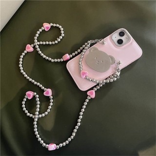 Ốp Điện Thoại Chống Sốc Có Dây Đeo Hạt Cho iphone 11 12 13 14 15 pro