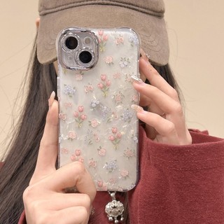 Ốp Điện Thoại Họa Tiết Vỏ Hoa Tulip Cho iPhone 17 Pro Max 17 Air 16 Plus 15 14 13 12 Bảo Vệ Toàn Diện Chống Sốc Bốn Góc Chống Rơi Bảo Vệ Vỏ Acrylic