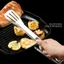 Kẹp thực phẩm bằng thép không gỉ - Kẹp lật thịt nướng - Dụng cụ nấu ăn nhà bếp - Chống trượt, Chống bỏng, Tay cầm thoải mái