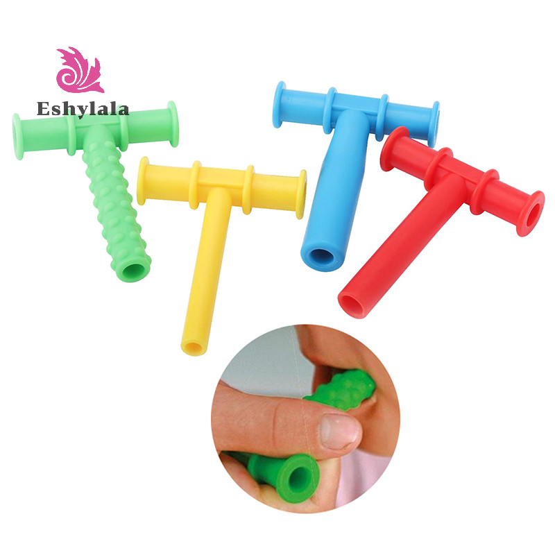 Kid Nhai Tube Speech Máy mát xa răng Dụng cụ nói chuyện cho trẻ tự kỷ Nói chuyện giác quan Huấn luyện phục hồi chức năng cơ bắp răng miệng [MỚI]