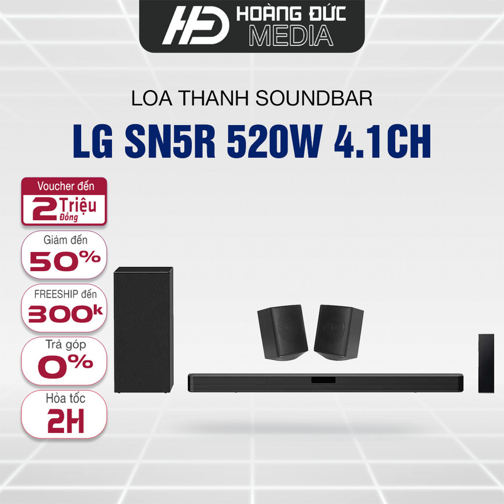 Loa thanh soundbar LG SN5R 4.1CH 520W Và LG S60TR 440W 5.1CH hàng ...