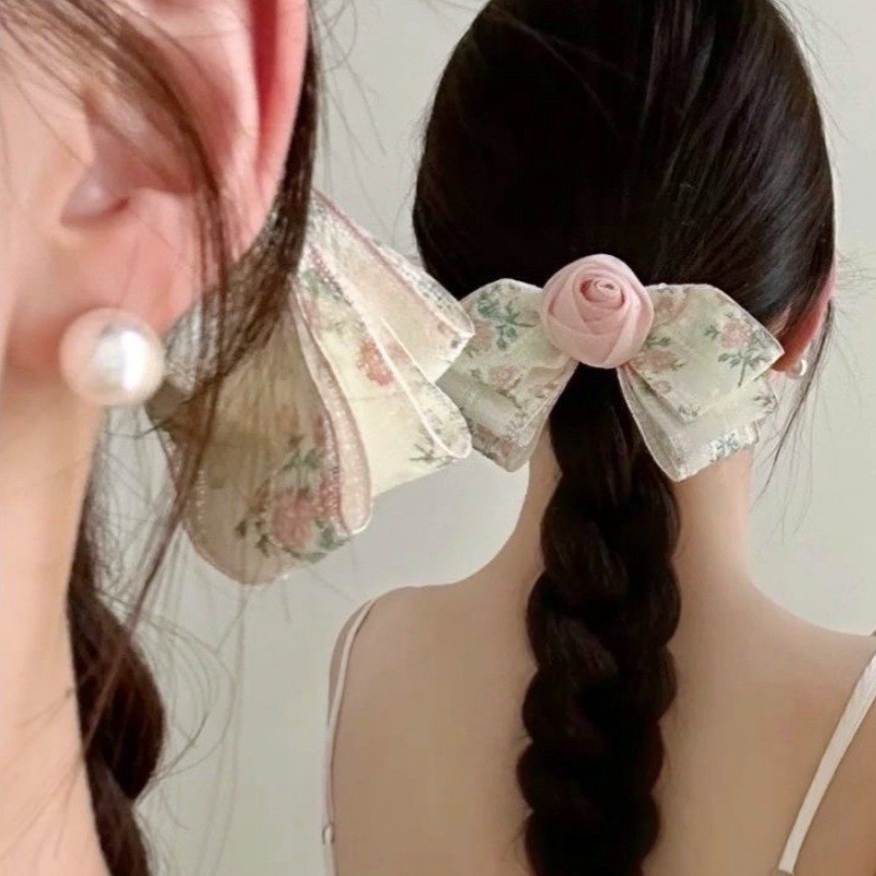 Kẹp Tóc Hoa Hồng Nữ Hoa Nổ Kẹp Tóc
