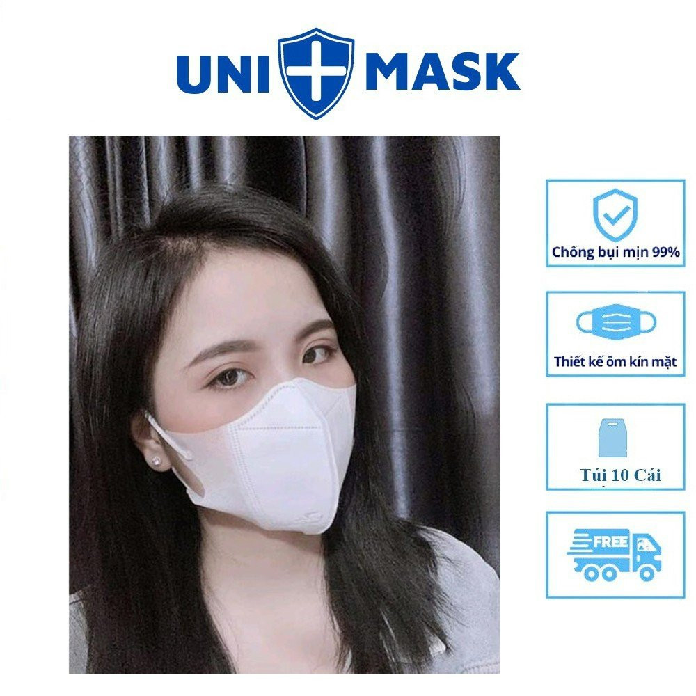 Thùng 100 chiếc khẩu trang Thịnh Phát 5D TRẮNG kháng khuẩn ôm mặt chính hãng