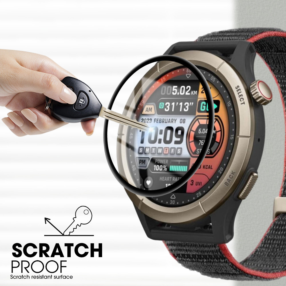 Garmin DescentG1 DescentG1Solar HD cong viền đen Kính cường lực cho Garmin Descent G1 Solar nti Scratch Watch Ốp lưng bảo vệ màn hình