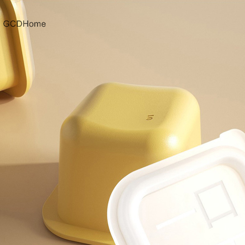Gcdhome Lớn Độc Lập Khay Đá PP Khuôn Lưu Trữ Nhà Có Nắp Nóng Phụ Kiện Nhà Bếp