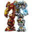xếp hình Dựng Đồ Chơi Sắt Mecha Người Anh Hùng Các Hạt Nhỏ Giáo Dục Trẻ Em Bé Trai Khối Xây Dựng lắp ráp mô hình bộ