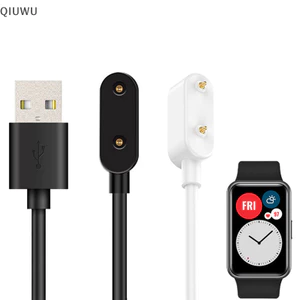 QIUWU Cho Honor Watch ES Huawei Band 7 / Honor Band 6 / 6 Pro Đồng hồ thông minh Bộ chuyển đổi nguồn cáp sạc USB 2pin di động.