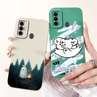 Dành Cho Tecno Spark 7 Ốp Lưng KF6 KF6j KF6i KF6k Bảo Vệ Camera Silicon Lỏng Mềm Cho Tecno Spark 7T Spark7 Spark7T Vỏ