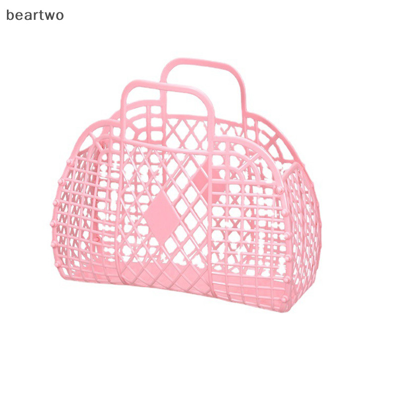 < Beartwo > Giỏ tắm có thể tháo rời Giỏ nhựa Phòng tắm Giỏ đựng đồ giặt rỗng Đẹp