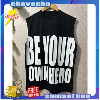 Áo thun Tanktop BE YOUR OWN HERO CVC - Giá sỉ Unisex