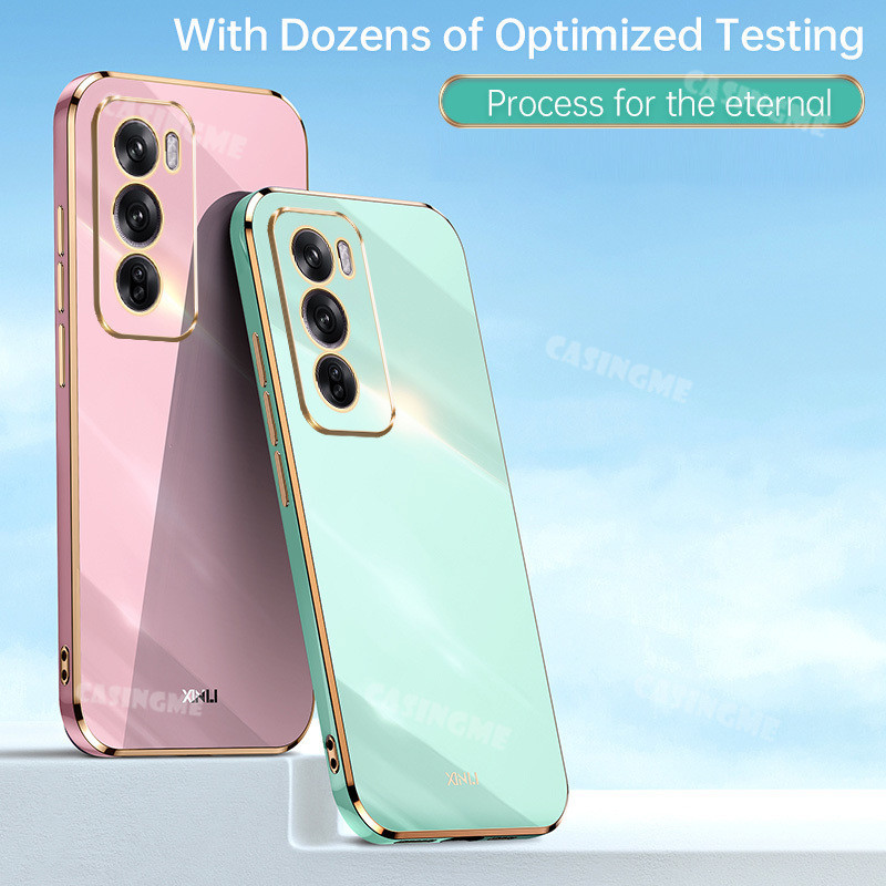 Oppo Reno12 12Pro 5G 2024 Vỏ Mạ Sang Trọng Cho Oppo Reno 12 Reno12 OppoReno12 Pro 12Pro 5G 4G 2024 Ốp lưng Silicon Mềm Chống Sốc Ốp Lưng