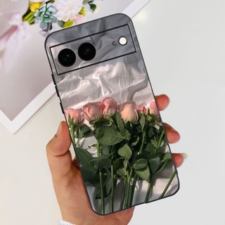 Ốp Chống Sốc Cho Google Pixel 7 Pro GP4BC / Pixel 7 GVU6C GQML3 Ốp Lưng Pixel7 Pro Hoa Phong Cách Mới Vỏ Điện Thoại TPU Mềm