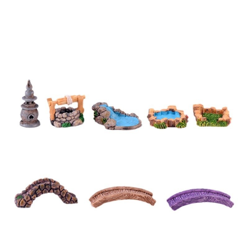 Tiểu Cảnh: Cây Cầu, Hải Đăng, Hồ Nước, Giếng Nước, Ngôi Nhà
