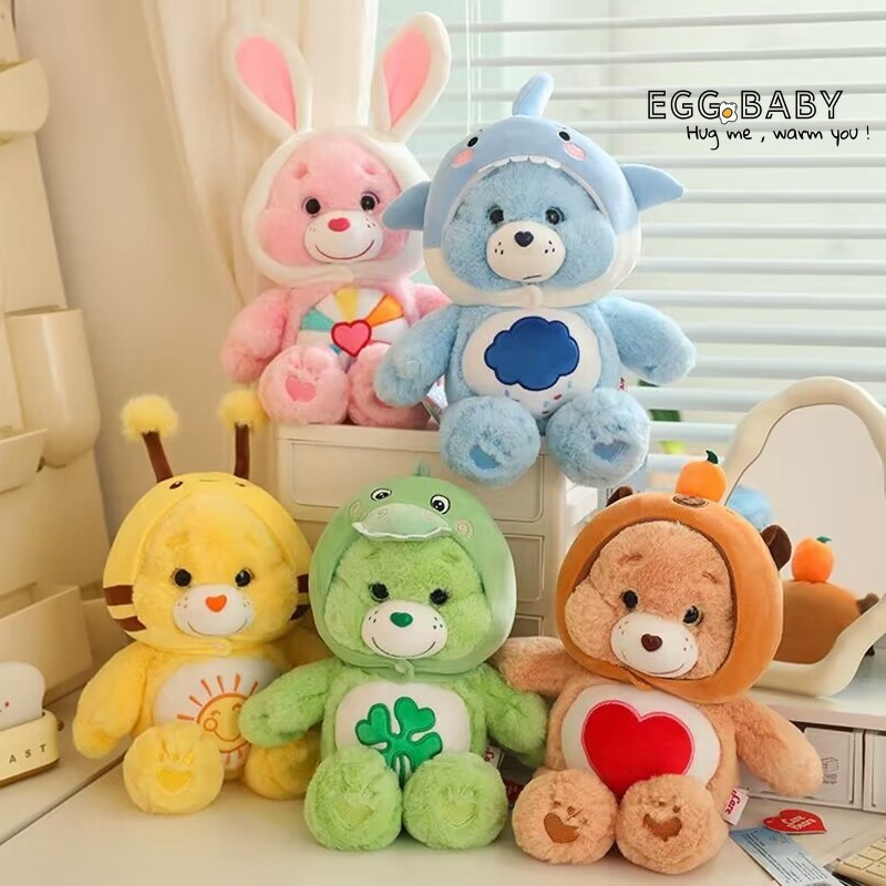 ((Phiên bản chính hãng) Gấu tình yêu biến hình Gấu chăm sóc đồ chơi sang trọng Gấu bông dễ thương Quà tặng búp bê cho trẻ em Quà tặng sinh nhật