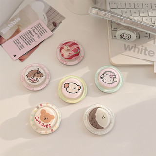 N52 Phim Hoạt Hình Dễ Thương Tròn Từ Tính Giá Đỡ Điện Thoại Cho Magsafe Case Và IPhone 15 14 13 12 Pro Max 14 Plus Có Thể Gập Lại Pop Ring Grip Co Giãn Để Bàn Màu p6