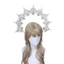 OXXGGKAO Mẹ Thiên Chúa Băng Đô Quấn Tóc Vương Miện Băng Đô Chất Liệu Nữ Cosplay Trang Phục Mũ