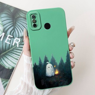 Vỏ Chống Sốc Cho Tecno Spark 6 Go Vỏ Điện Thoại Hoạt Hình Dễ Thương Khủng Long Chống Sốc Ốp Lưng Silicon Cho Tecno Spark Go 2020