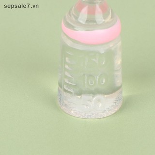 [Toyfeb] 1: 12 Nhà búp bê Thu nhỏ Bình sữa cho bé Bộ Yếm núm vú giả Bộ Quà tặng phụ kiện nhà trẻ {vn}