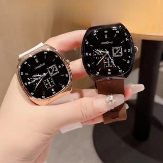 Đồng hồ thạch anh vuông Đồng hồ silicon thông thường thanh lịch Đồng hồ đeo tay cặp đôi thời trang Đồng hồ cấp độ ngoại hình cao dành cho nam và nữ
