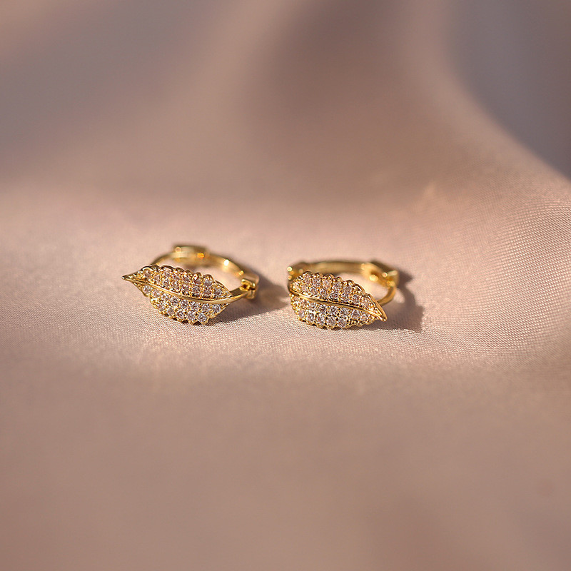 Sáng Tạo S925 Bạc Zircon Bông Tai Nữ Tính Khí Độc Đáo Nhỏ