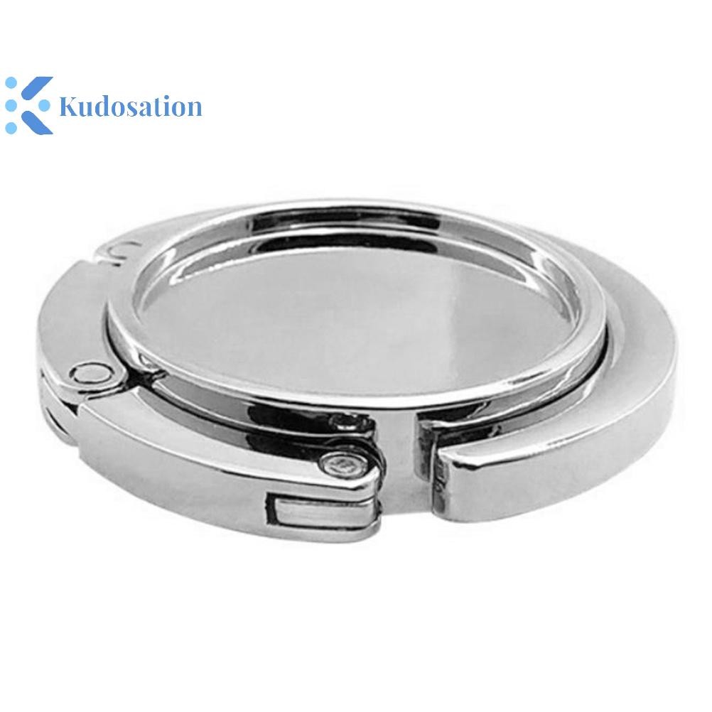 Kudosation 1Pc Di Động Gấp Hợp Kim Ví Túi Xách Túi Móc Treo Móc Treo Bàn Móc