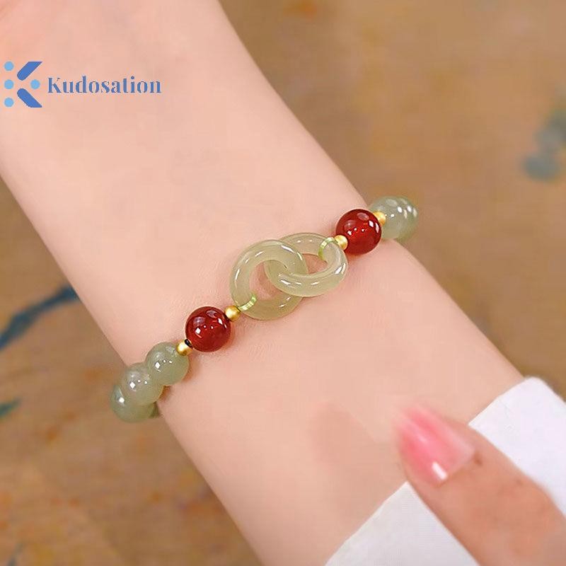Kudosation Mùa Hè Lễ Tình Nhân Quà Tặng Trái Tim Tình Yêu Hạt Ngọc Vòng Tay Quyến Rũ Cho Nữ Thời Trang Cô Gái Vòng Tay Tự Nhiên Để Tình Yêu Trang Sức Quà Tặng