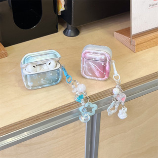 Pink Blue Pentagram cho AirPods 1 / 2 3 Pro Pro2 pro3 Airpod4 Bộ tai nghe Vỏ bảo vệ Bluetooth không dây AirPods Pro i3 i4 pro3 Vỏ bảo vệ tai nghe