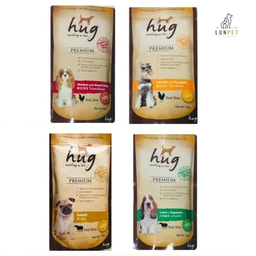 Pate cho chó Hug gói thức ăn cho chó dạng sốt cho chó lớn chó nhỏ gói 120g LeoPet Shop