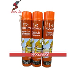 Combo 3 chai keo bọt nở 750ml bình xịt bọt nở Rockiya tỷ lệ tạo bọt cao,siêu trắng,nhanh khô