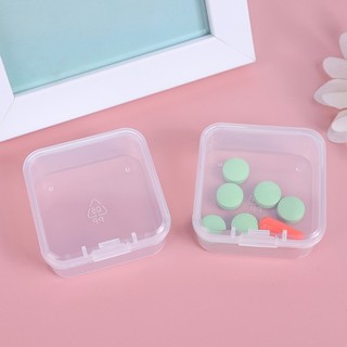 6 Hộp Nhựa Vuông Trong Suốt - Hộp Bao Bì Trang Sức - Hộp Bảo Quản Các Bộ Phận Nhỏ - Dành Cho Bông Tai, Nhẫn, Hạt - Dụng Cụ Sắp Xếp Di Động Mini