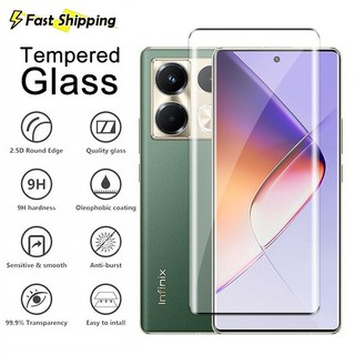 1-3 Miếng Phim Kính Cường Lực Bề Mặt Cong 9H HD Dành Cho Infinix Note 40 Pro Plus Note40S Note40Pro+ Note 40 4G 5G Bảo Vệ Màn Hình Kính Bảo Vệ Bao Bọc Toàn Bộ Phim Mặt Trước