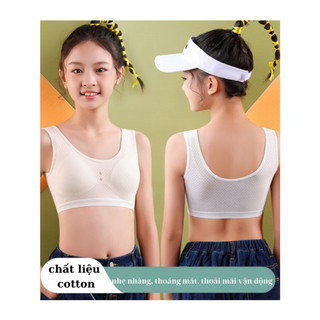Áo lót bra NỮ SINH thiếu niên, học sinh, đệm liền áo chống xô tụt đệm 5020 1 size từ 35-60kg