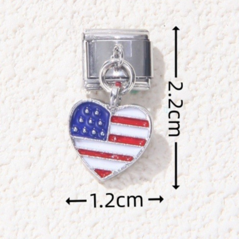 Mẫu Mới Thép Không Gỉ Ý DIY Charm Vòng Tay Cây Sống Trái Tim Cờ Cầu Vồng Mô Đun Đàn Hồi Vòng Tay
