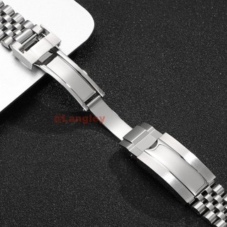 Cruved End Thép không gỉ nguyên khối Năm Thánh Vòng tay cho Rolex Submariner Daytona Datejust Dây đeo đồng hồ 20mm 21mm cho Water Ghost Diver Dây đeo đồng hồ nam nữ