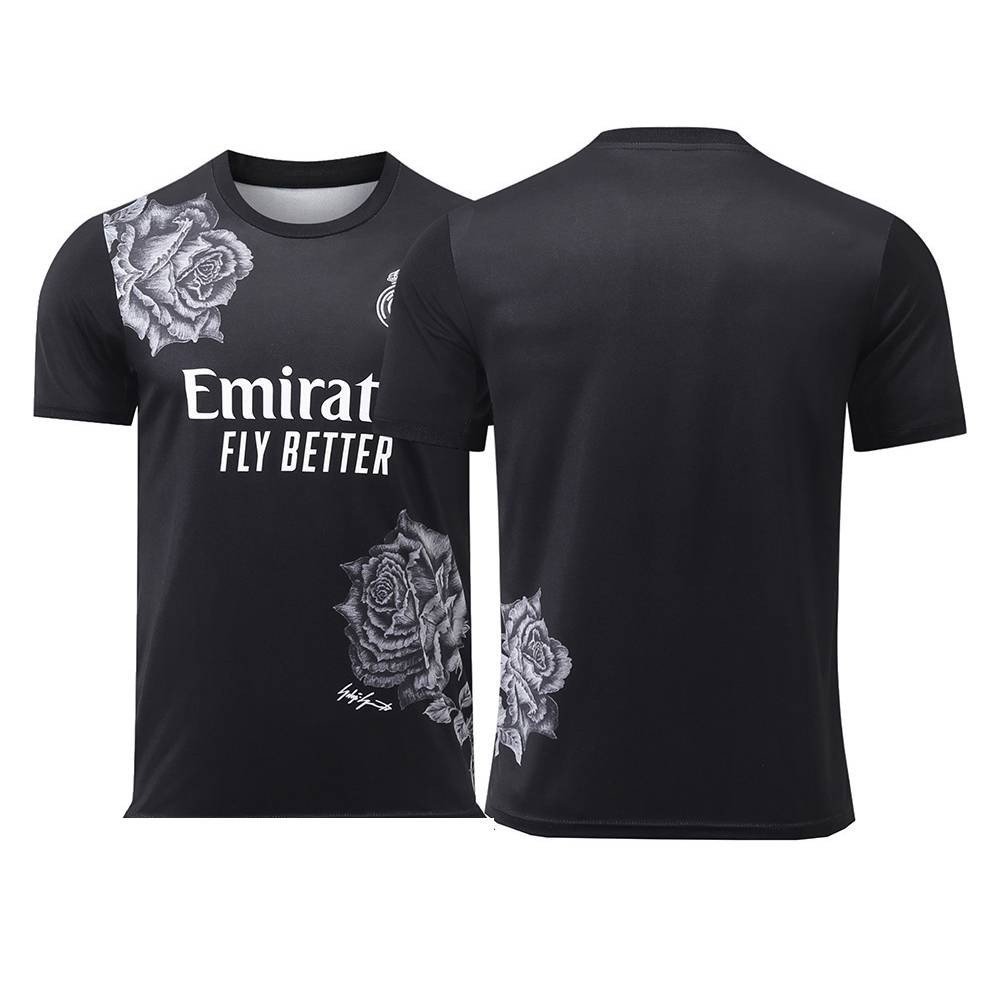 [Sy3] 2024-2025 Real Madrid Y3 Co thương hiệu Rodrygo Valverde không số Áo thun bóng đá Jersey Trẻ em Người lớn Plus Size